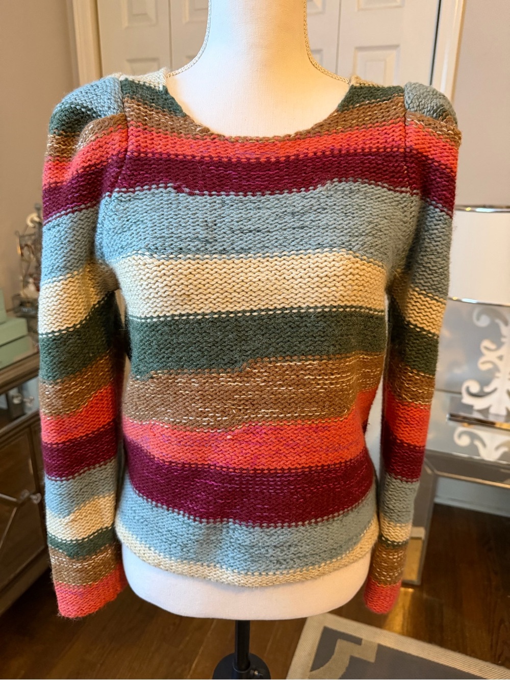 Dear John Striped Multicolor Knit Sweater Love This Style Fab, Fun, & Cozy Med❤️